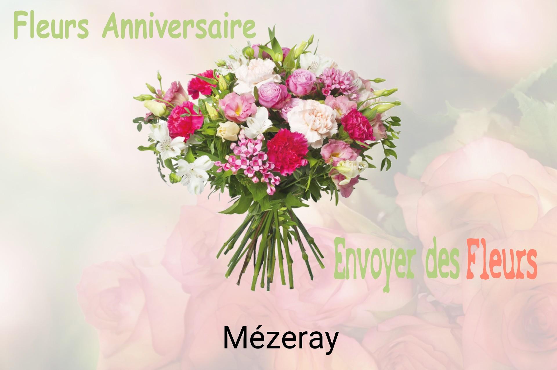 Bouquet de fleurs d’anniversaire livré à Mézeray