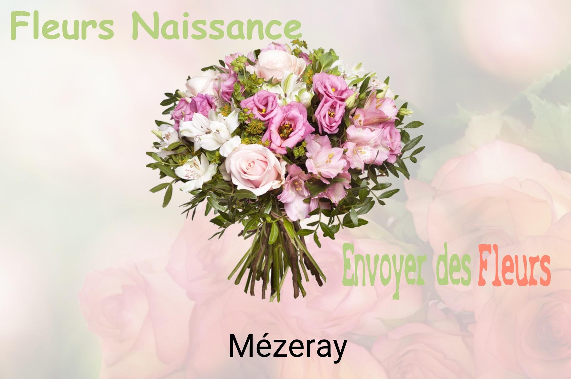 Bouquet de fleurs de naissance livré à Mézeray